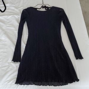 Navy Shimmer Mini Dress